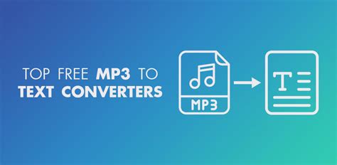 mp3 to text converter free app
