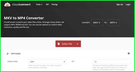 mp4 to mkv converter online no size limit