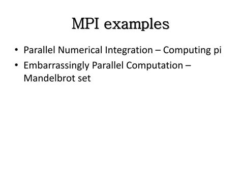 mpi examples