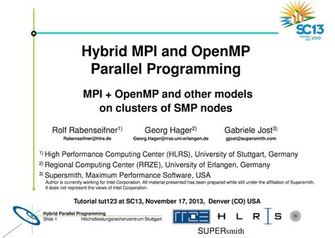 mpi programming tutorial