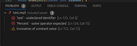 mq5 compiles no errors not showing in navigation panel