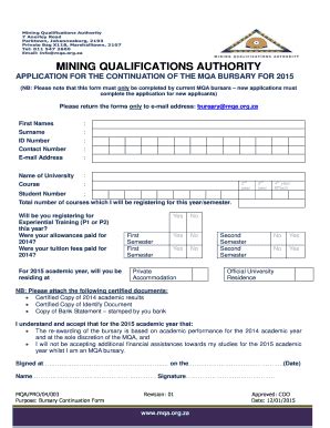 mqa bursary 2023 application form pdf