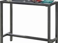 Mr IRONSTONE Outdoor Bar Table 38.6” Pub Height Dining Table Bistro