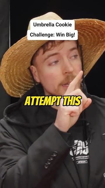 mr beast umbrella cookie