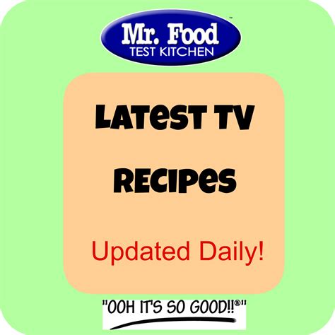 mr food recipes channel 13