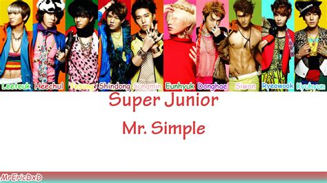 mr simple super junior lyrics english