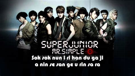 mr simple super junior lyrics romanized