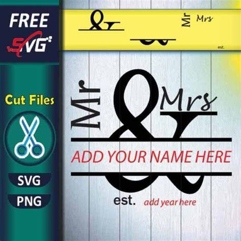 Download mr-and-mrs-split-monogram-bundle SVG