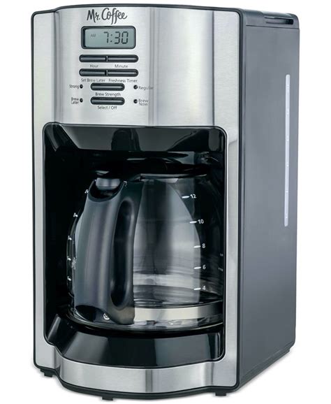 Mr. Coffee Rapid Brew 12-Cup Programmable Coffee Maker - Silver