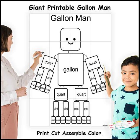 Mr. Gallon Man Printable