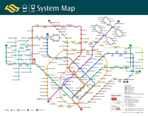 mrt map on singapore map