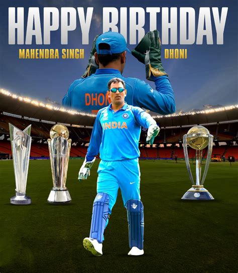 ms dhoni birthday wishes images