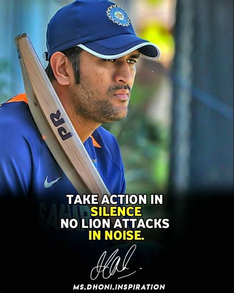 ms dhoni in english quotes