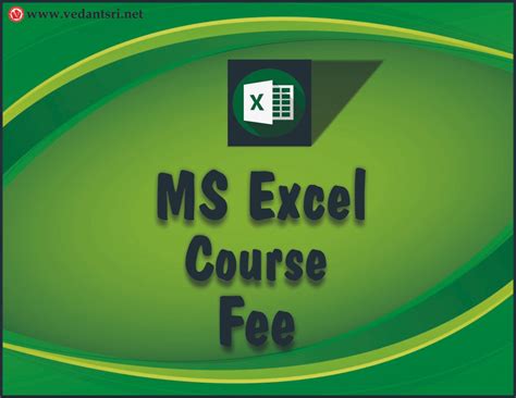 ms excel course fees in chennai
