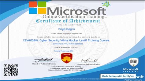 ms it online certification