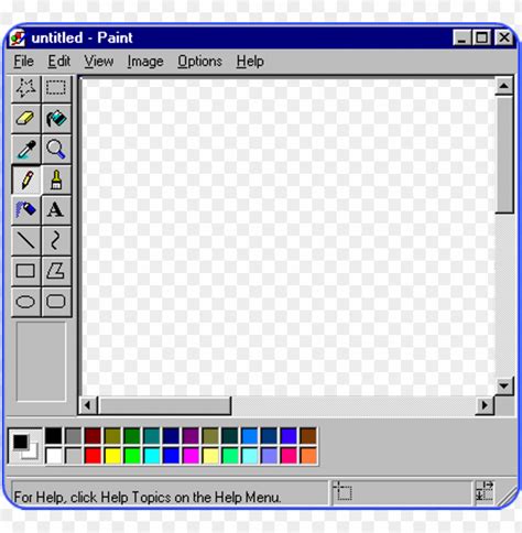 Ms Paint No Background