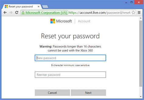 ms password reset portal