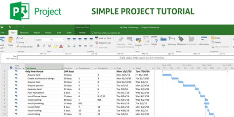 ms project example projects
