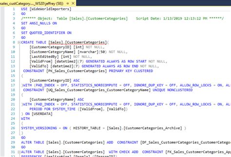 ms sql server script examples
