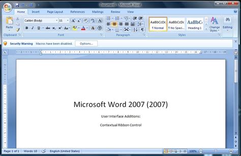 ms word 2007 install