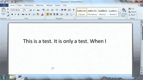 ms word 2007 online typing