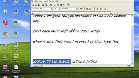 ms word 2007 product key free 2023