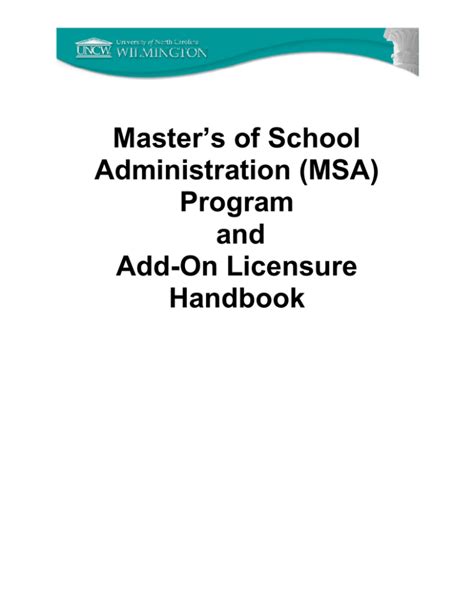 msa program report