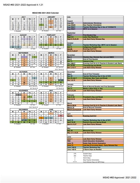 msad 60 school calendar 2023 2024