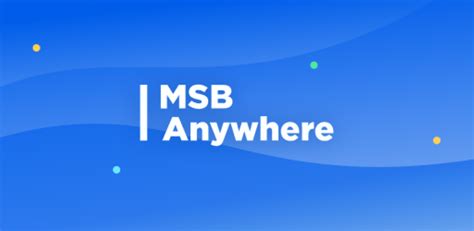 msb anywhere sign in