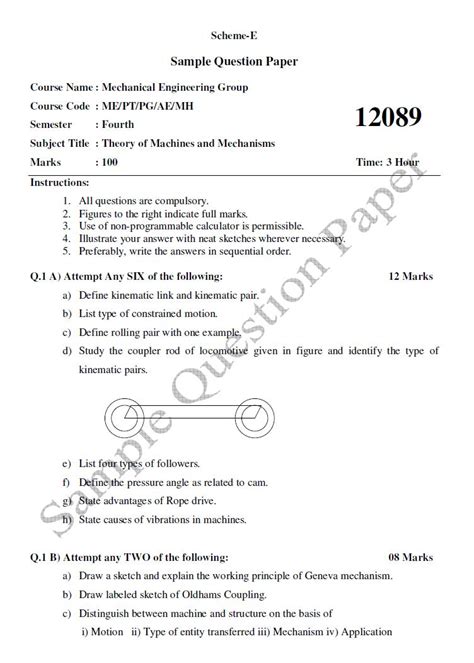 msbte diploma previous year question papers