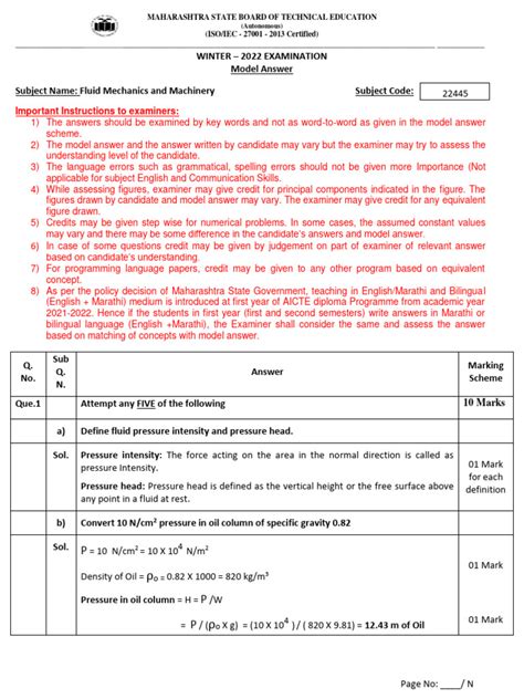 msbte model answer paper 2022