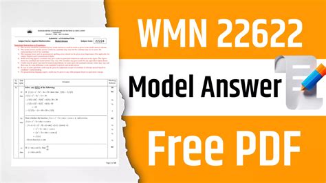 msbte model answer paper 22622