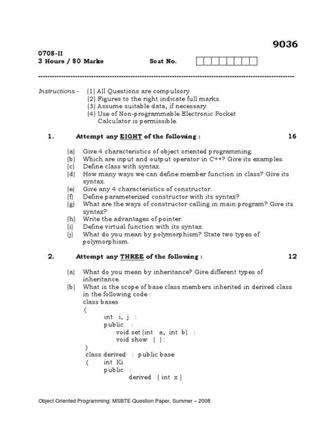 msbte question paper pdf