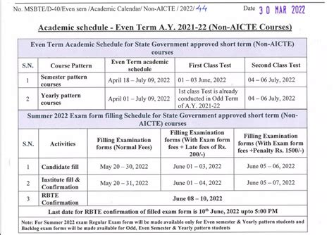 msbte summer 2022 exam time table