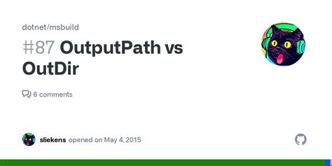 msbuild outputpath vs outdir