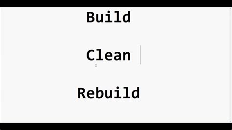 msbuild rebuild vs build