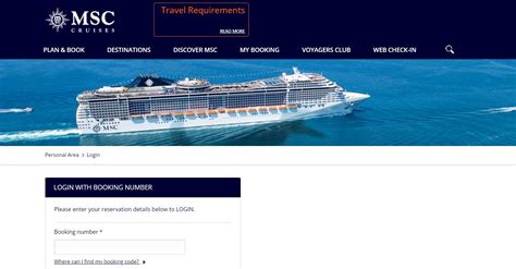 msc cruises friends and family login