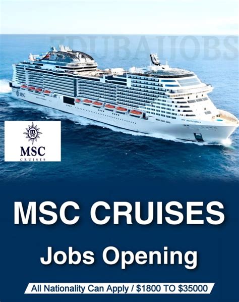 msc cruises uk jobs