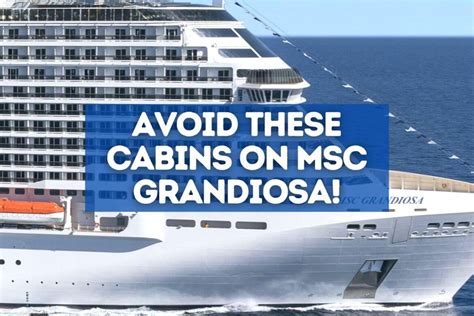 msc grandiosa cabins to avoid