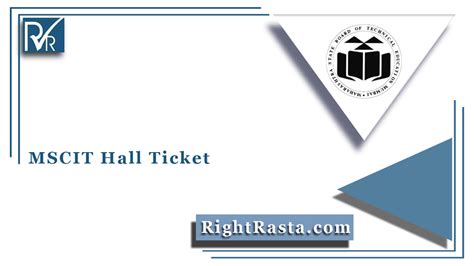 mscit hall ticket 2022