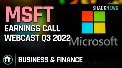 msft earnings call webcast