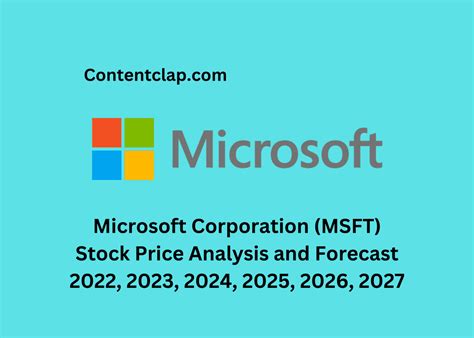 msft stock price prediction 2022