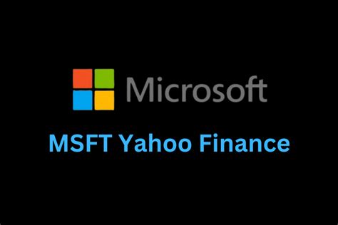 Msft Yahoo Finance