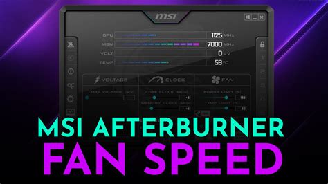 msi afterburner cpu fan speed