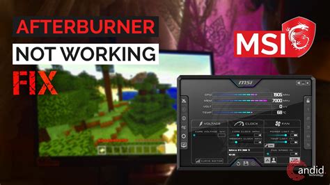 msi afterburner not working