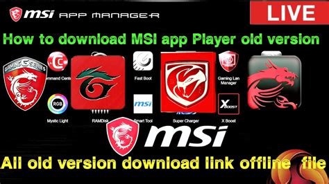 msi app player older versions