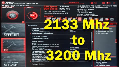 Msi Bios Change Ddr Speed