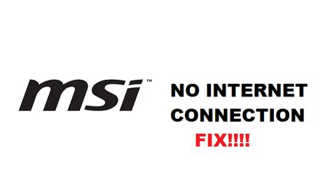 msi center not connect internet
