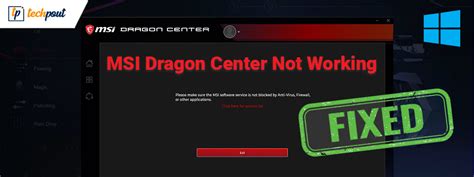 msi center not showing up