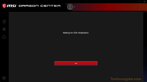 msi center stuck on waiting for sdk